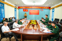 Bộ Chỉ huy Quân sự tỉnh Khánh Hòa làm việc với Trường Đại học Nha Trang về công tác sĩ quan biệt phái