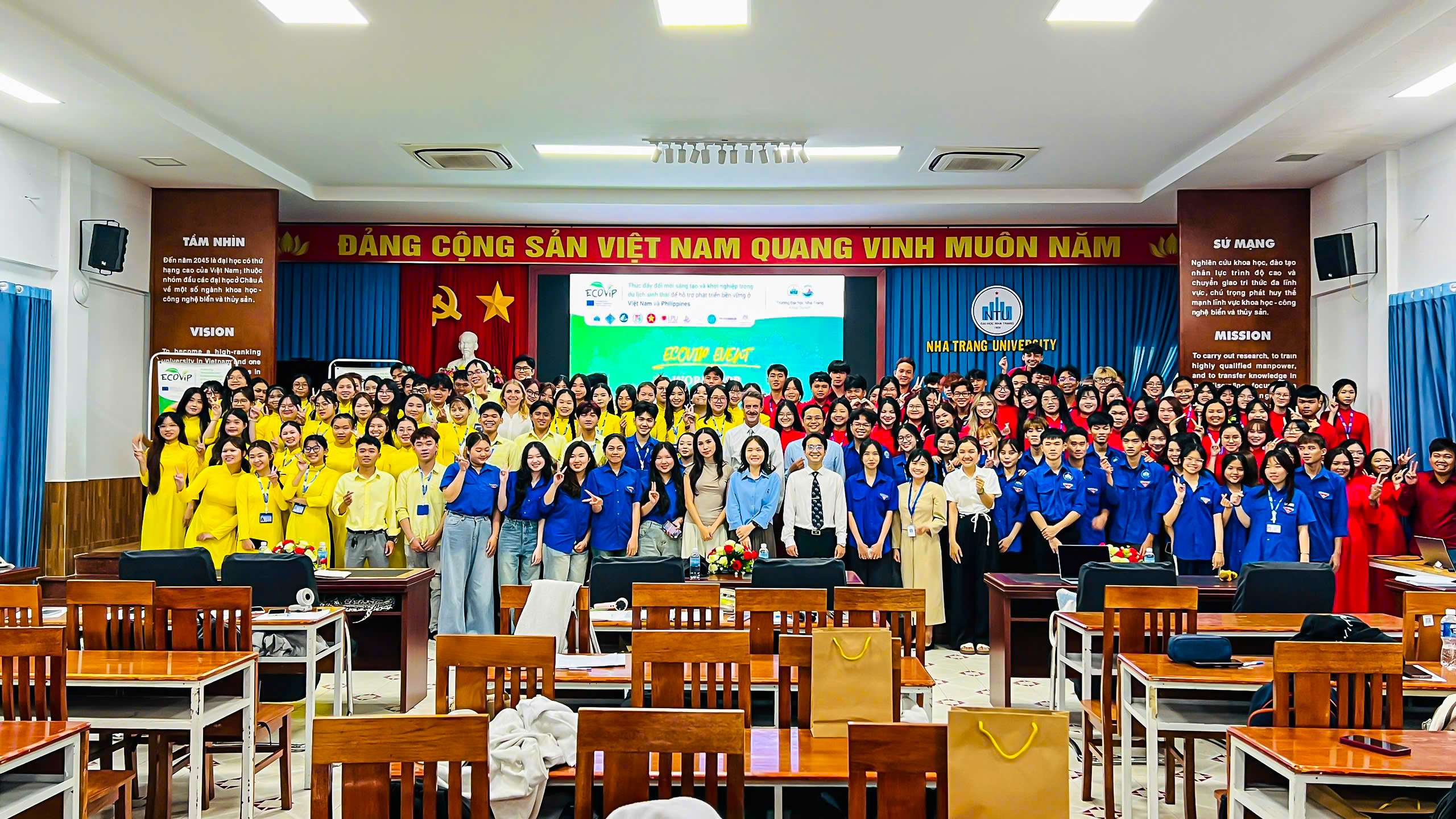 Trường Đại học Nha Trang tổ chức workshop "Sustainability in Tourism: Design Thinking Approach" trong khuôn khổ Dự án ECOViP