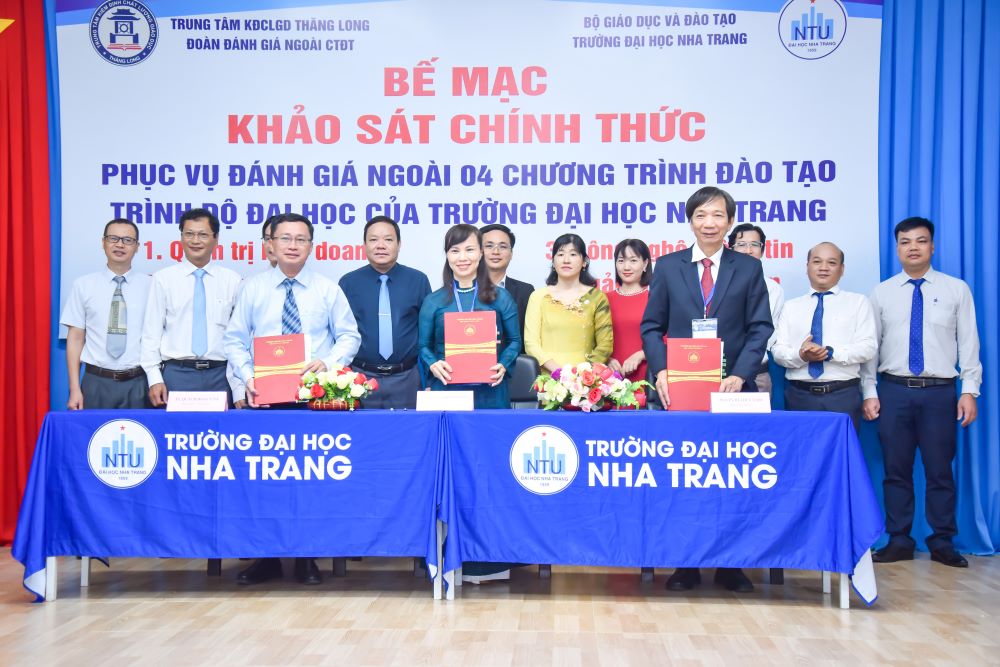 Hoàn thành đợt khảo sát chính thức đánh giá ngoài 04 chương trình đào tạo trình độ đại học của Trường Đại học Nha Trang