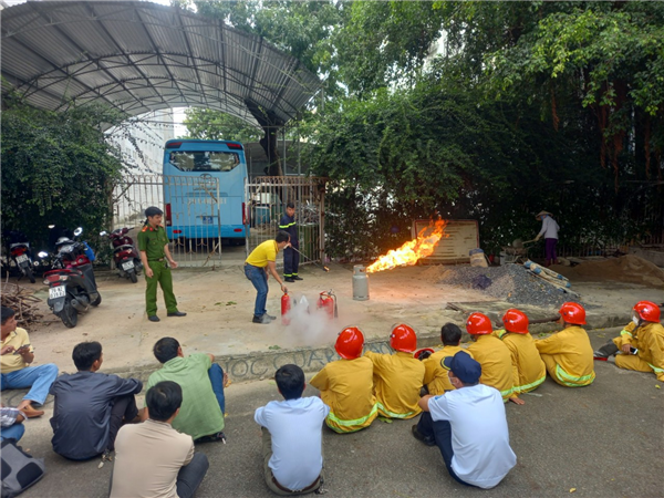 Tổ chức tập huấn phòng cháy chữa cháy