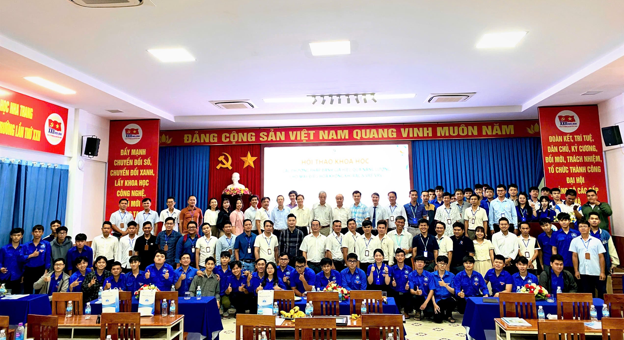 Hội thảo khoa học về đánh giá hiệu suất năng lượng máy điều hòa không khí tại Trường Đại học Nha Trang